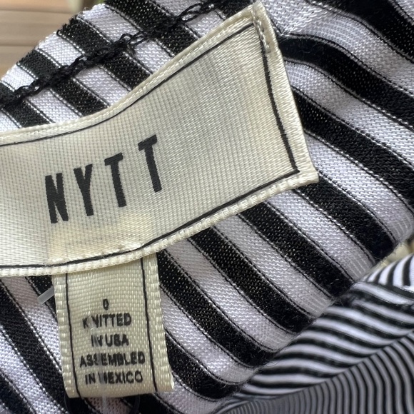 NYTT- Tie Back Tank- Black&White Stripe- Size 0 (XS)- Tags on - Picture 8 of 13